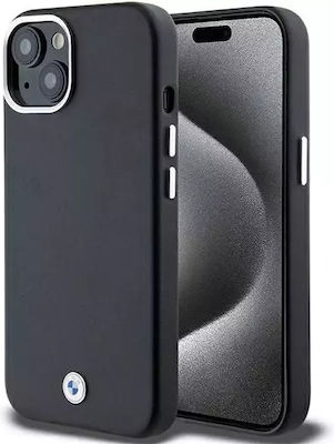 Wrapped Back Cover Silicone / Plastic / Leather Black (iPhone 13)