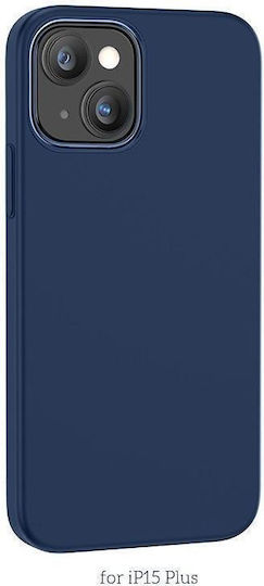 Hoco Back Cover Silicone Magnetic Blue (iPhone 15 Plus)
