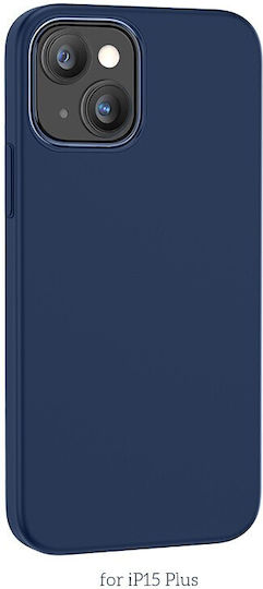 Hoco Back Cover Silicone Magnetic Blue (iPhone 15 Plus)