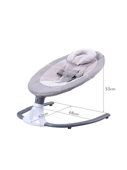 Electric Relax pentru Bebeluși cu Muzică Gri pentru Copil până la 18kg