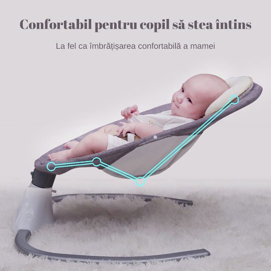 Ηλεκτρικό Relax Μωρού με Μουσική Ροζ για Παιδί έως 18kg