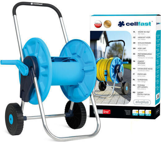 Cellfast Cu rotile Bobină de Furtun pentru Furtun până la 60m