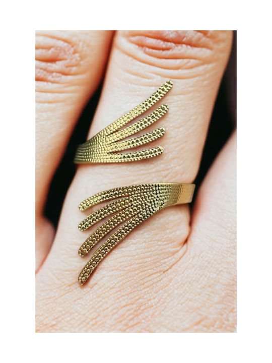 Women's Ring from Steel Gold Plated