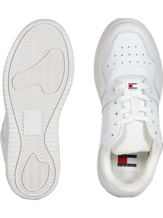 Retro Basket Flatforms Sneakers White