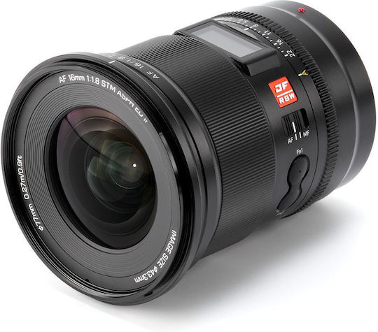 Viltrox Full Frame Φωτογραφικός Φακός AF 16mm f/1.8 FE για Nikon Z Mount Μαύρος