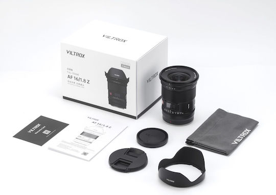 Viltrox Full Frame Φωτογραφικός Φακός AF 16mm f/1.8 FE για Nikon Z Mount Μαύρος