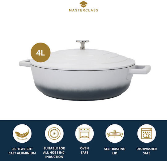 Kitchen Craft Dutch Oven Oval Made of Cast Aluminum 4lt 1pcs