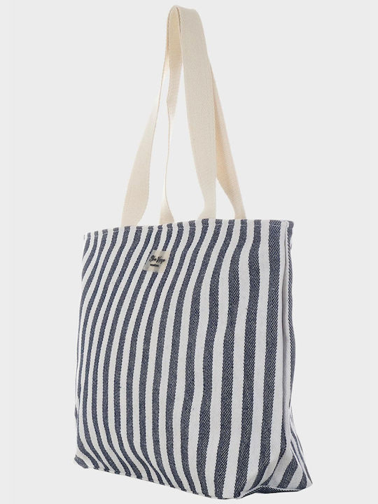 G Secret Beach Bag Black with Stripes