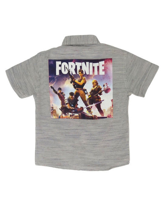 Tricou gri High Street Fortnite