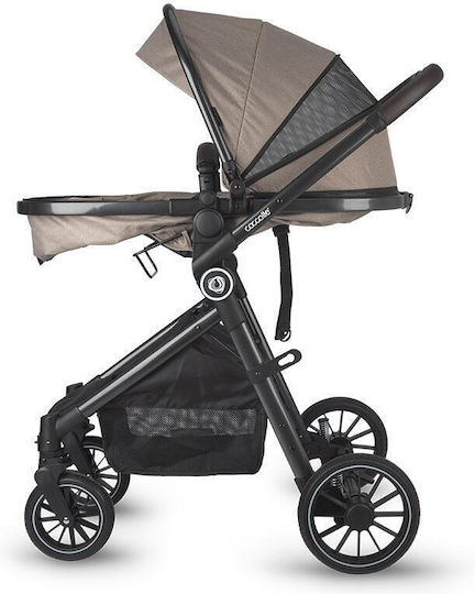 Coccolle Ago Adjustable 3 in 1 Baby Stroller Suitable for Newborn Dessert Taupe