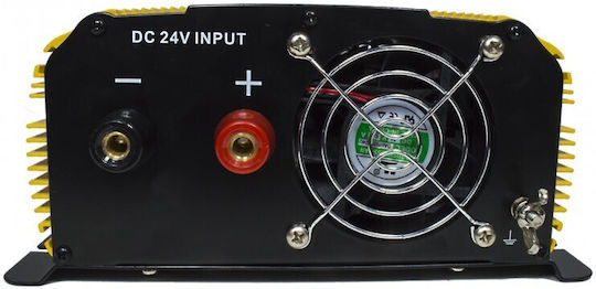 Volt Polska Inverter Αυτοκινήτου Τροποποιημένου Ημιτόνου 1500W για Μετατροπή 24V DC σε 230V AC