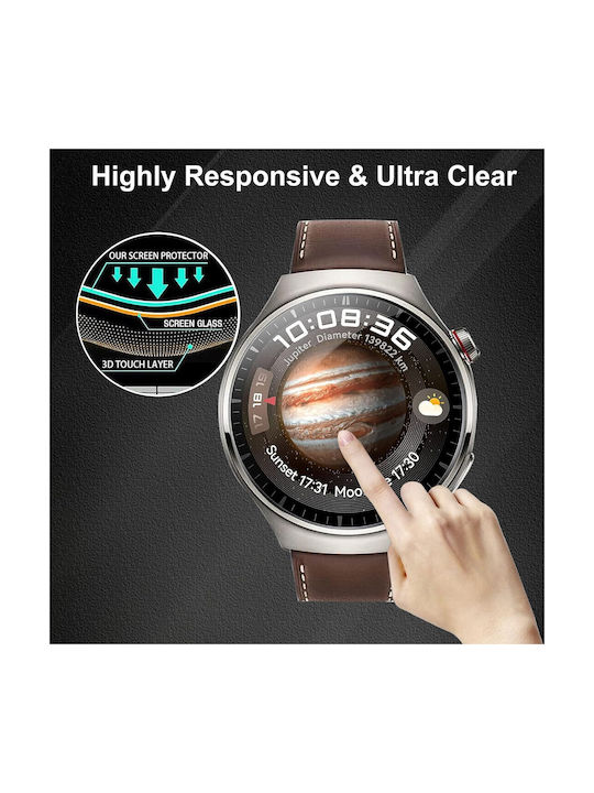 Defense Frame Plastikhülle in Schwarz Farbe für Huawei Watch 4 / Watch 4 Pro
