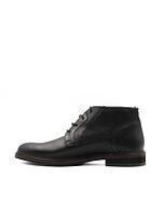 Antonio Shoes Men's Leather Boots Black