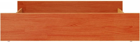 vidaXL Bed Drawer made of Wood with Wheels Coffee 90x93x18cm 2pcs