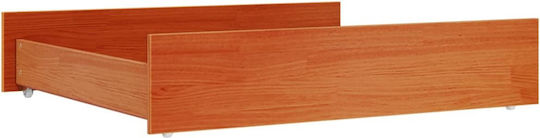 vidaXL Bed Drawer made of Wood with Wheels Coffee 90x93x18cm 2pcs