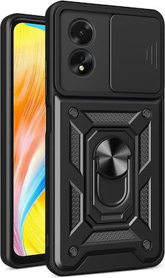 Techsuit Camshield Series Back Cover Black (Oppo A58 4G)