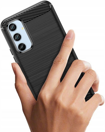 Techsuit Carbon Back Cover Σιλικόνης Μαύρο (Galaxy A54)