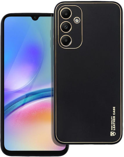 Back Cover Piele Negru (Galaxy A25 5G)