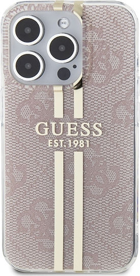 Guess Umschlag Rückseite Kunststoff Gold (iPhone 15 Pro)