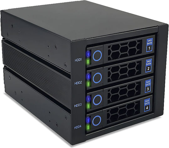 Fantec WR-NVMEU.2-C3141 Backplane für 4x 3,5/2,5 NVMe SSD HDD