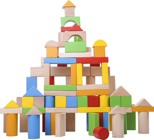 Holzbausteine Für Kinder Ab 3 Jahren 100 Stück