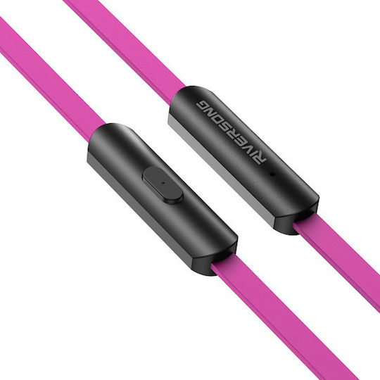 Riversong In-ear Handsfree με Βύσμα 3.5mm Ροζ