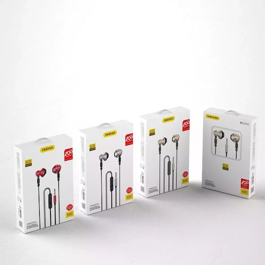 Dudao X2C Earbuds Handsfree με Βύσμα 3.5mm Γκρι