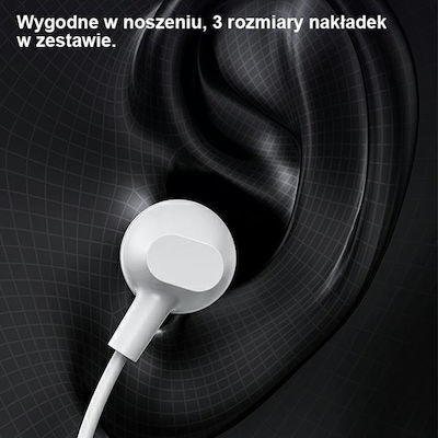 Usams SJ594 In-ear Handsfree με Βύσμα 3.5mm Λευκό