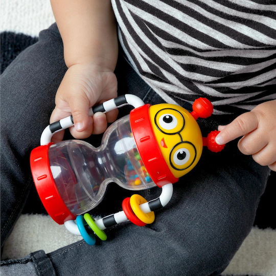 Baby Einstein Сензорна Cal’s Sensory Shake-up Activity Rattle с Музика и Звуци за 3+ Месеца