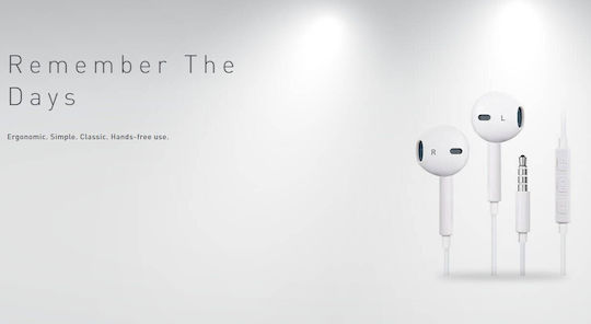 Tellur Urban Earbuds Handsfree με Βύσμα 3.5mm Λευκό