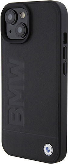 BMW Signature Logo Imprint Back Cover Πλαστικό Μαύρο (iPhone 15)