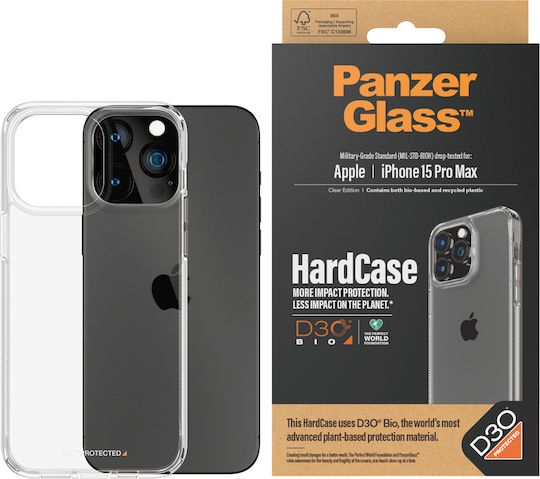 PanzerGlass Hard Umschlag Rückseite Kunststoff Transparent (iPhone 15 Pro Max) 1175