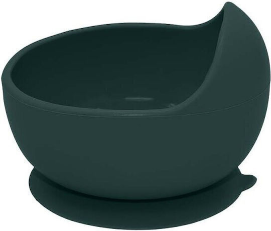 Petite & Mars Feeding Set made of Silicone with Non-slip Base Green for 6+ months