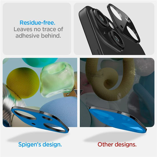Spigen Gehärtetes Glas Tr Optik 2er Pack Schwarz Für iPhone 15 / 15 Plus 14 14 Plus Agl06917