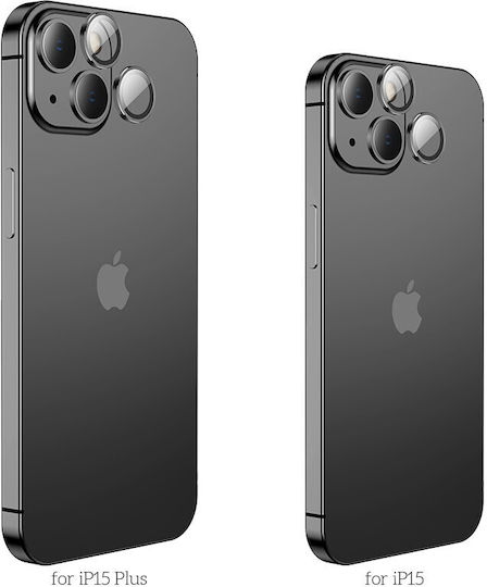 Hoco Camera Protection Metal Frame Black for the Apple iPhone 15 / iPhone 15 Plus