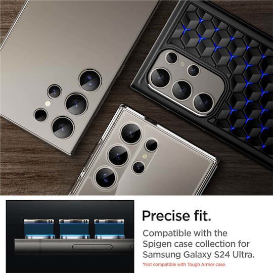 Spigen Optik Pro EZ Fit Camera Protection Tempered Glass Gray for the Samsung Galaxy S24 Ultra