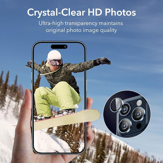 ESR Camera Protection Tempered Glass Blue for the iPhone 15 Pro / 15 Pro Max