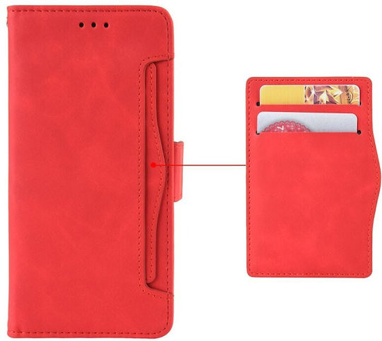 Multiple Cards Wallet Κόκκινο (Motorola Edge 50 Ultra 5G)