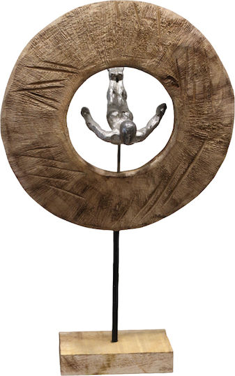 Inart Διακοσμητικό Φρούτο Manny από Ξύλο 31x18x50cm