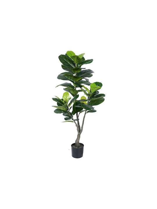 Inart Plantă Artificială în Ghiveci Fiddlehead Green 120cm 1buc