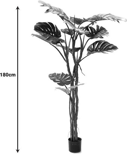 Künstliche Pflanze im Topf Monstera Grün 180cm Inart