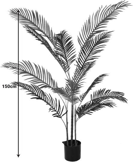 Изкуствено растение в саксия Палма Areca Green 150см Inart
