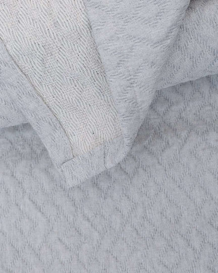 Pennie Decke Kingsize 260x280cm Grau Weich
