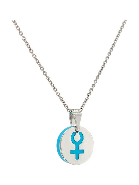 Xryseio Charm с Камъни от Бяло Злато 14 Карата Тюркоазен