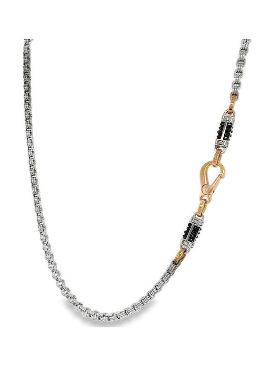Zancan Halskette aus Weißgold 18k mit Diamant