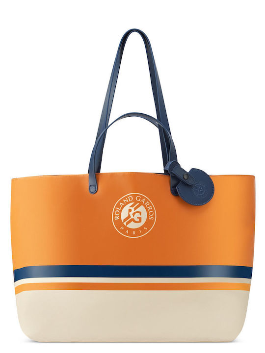 Roland Garros Υφασμάτινη Γυναικεία Τσάντα Ώμου Πορτοκαλί