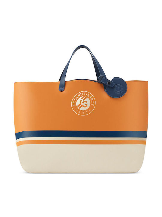 Roland Garros Υφασμάτινη Γυναικεία Τσάντα Ώμου Πορτοκαλί