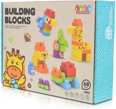 Moni Building Blocks Animals for 3+ Years 68pcs