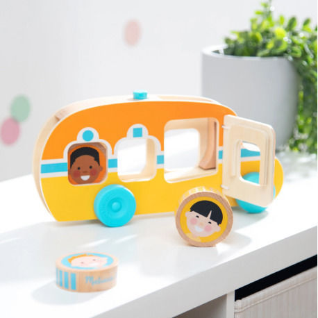 Melissa & Doug Vehicul din Lemn pentru 12++ Luni