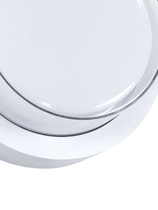 GloboStar Nexus Επιτοίχια Εξωτερική Πλαφονιέρα LED IP65 10W με Φυσικό Λευκό Φως 17x17x9εκ.